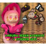 Squid Game Labubu Kıyafeti Ve Aksesuar - Sticker Seti Hediye (Bebek Dahil Değildir)