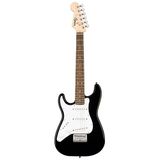 Squier 0370123506 Mini Stratocaster Solak Elektro Gitar (Siyah) | Solak Çalım Için Kompakt Gövde ve Standart Strat Sesi