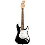 Squier 0372873106 Affinity Stratocaster Elektro Gitar Seti (Siyah) | Mustang Micro Kulaklık Amfisi Dahil Siyah Strat ve Laurel Klavye