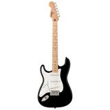 Squier 0373162506 Sonic Stratocaster Solak Elektro Gitar (Siyah) | Solak Çalım Için Akçaağaç Klavye ve Siyah Gövde