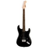 Squier 0373301506 Sonic Stratocaster Hardtail H Gitar (Siyah) | Tek Humbucker Sabit Köprü ve Siyah Pickguard ile Rock Ma