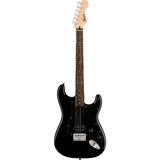 Squier 0373301506 Sonic Stratocaster Hardtail H Gitar (Siyah) | Tek Humbucker Sabit Köprü ve Siyah Pickguard ile Rock Makinesi
