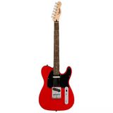 Squier 0373451558 Sonic Telecaster Elektro Gitar (Torino Red - Laurel Klavye) | Başlangıç Serisi Klasik Telecaster Twang Tonu ve Siyah Pickguard
