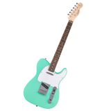 Squier by Fender Debut Collection Telecaster elektro gitar, Laurel klavye, beyaz vuruş tahtası, deniz köpüğü yeşili