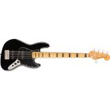Squier Classic Vibe 70s Jazz Bass V Black - Maple 5 Telli Bas Gitar
