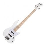 Squier Cort NJS5WHT Bass Gitar, 5 Telli, Çantalı, Beyaz