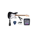 SQUIER Fender Debut HSS Siyah Elektro Gitar Seti (Boston ga10 Amfi, Kablo, Askı, Pena, Kılıf)