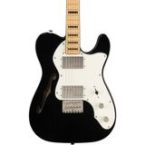 Squier Limited Edition Classic Vibe 70S Telecaster Thinline Akçaağaç Klavye Block Bound Ppg Black Elektro Gitar - standart - Çok Renkli