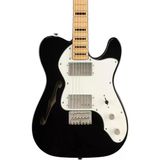 Squier Limited Edition Classic Vibe 70s Telecaster Thinline Akçaağaç Klavye Block Bound PPG Black Elektro Gitar