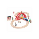 Squirrel Play 35 Parça Ahşap Tren Seti - Eğitici 8 Rakamı Raylı Yol ve Figürler (FSC Sertifikalı)