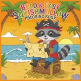 SquishMallow Bold and Easy Coloring Book
