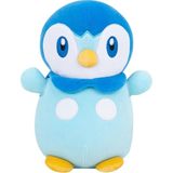 Squishmallows Hugmees Pokemon Piplup Peluş Oyuncak 25 cm - Mavi - Standart