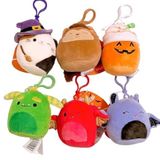 Squishmallows Kellytoy Cadılar Bayramı Takımı 8,9 cm Klipsli Mini Anahtarlık Peluş Bebek