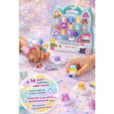 Squishmallows Squish-a-longs 14 Figür Yüzük Seti Seri 2 Sürpriz Mini Figür Aksesuarlı Oyuncak