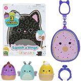 Squishmallows Squish-A-Longs 3 Figür + Yüzük Çantalı Sürpriz Paket Seri 2 - Renkli