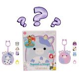 Squishmallows Squish-a-longs Klipsli Çanta Süsü ve 3 Figür + Yüzük Sürpriz Paket S1 - Mantar Malcolm