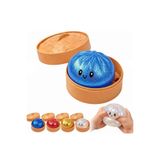 Squishy Bun Dumpling Squishy Sürpriz Simli Renkli Çin Mantısı