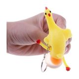 Squishy Yumurtlayan Tavuk Anahtarlık - Renkli