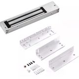 Sr-180 + Zl Aparat Seti 180 Kg Manyetik Kilit 12/24V Dc Elektromanyetik Kapı Kilidi 1 Adet