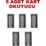 SR-200 Mf-W IP68 Su Geçirmez Mifare Kartlı ve Şifreli Geçiş Sistemi Rfıd Kart Okuyucu 13.56 Mhz 5 Adet