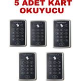 SR-204 Mf Mifare Kartlı ve Şifreli Geçiş Sistemi Rfıd Kart Okuyucu 13.56 Mhz 5 Adet - Standart - Renkli