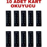 SR-205 Em Kartlı ve Şifreli Geçiş Sistemi Proximity Rfıd Kart Okuyucu 125 Khz 10 Adet - Standart