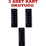 SR-205 Mf Mifare Kartlı ve Şifreli Geçiş Sistemi Rfıd Kart Okuyucu 13.56 Mhz 3 Adet