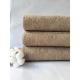 S&R 3 Adet 90X150 cm Banyo-Hamam Havlusu 600 Gram Bej - 90 x 150 cm