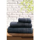 S&R 3'lü Banyo Havlusu Seti - Hamam Havlu Takımı %100 Pamuk