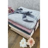 S&R 6 Adet 50x90 Cm Kadife Havlu Seti El-Yüz Havlusu Çeyiz Seti Renkli - 50 x 90 cm - Karma