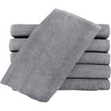 S&R 6 Adet 70 x 140 cm Gri Banyo Havlusu - 70 x 140 cm