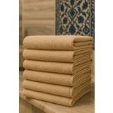 S&R 6 Adet 70x140 cm Banyo Hamam Spa Havlusu Bej Hotel Collection