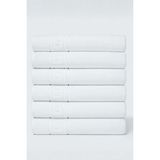 S&R 6 Adet Greek Desen Banyo Havlusu 70X140 cm Beyaz 500 gr Hotel Collection - 70 x 140 cm