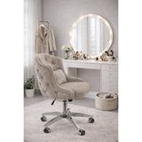 SR Dekoratif Çalışma Sandalyesi Taş Rengi – Makyaj Masası, Butik ve Home Office Kullanım