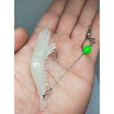 Sr Sazanrig Karides Shrimp Yapay Silikon Balık Yemi Fosforlu Kancalı 8.5 cm 6 gr - GLOW BEYAZ