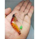 Sr Sazanrig Karides Shrimp Yapay Silikon Balık Yemi Fosforlu Kancalı 8.5 cm 6 gr - KIRMIZI