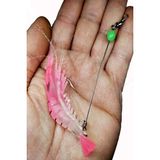 Sr Sazanrig Karides Shrimp Yapay Silikon Balık Yemi Fosforlu Kancalı 8.5 cm 6 gr - PEMBE