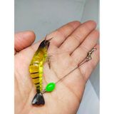 Sr Sazanrig Karides Shrimp Yapay Silikon Balık Yemi Fosforlu Kancalı 8.5 cm 6 gr - SARI