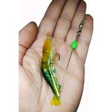 Sr Sazanrig Karides Shrimp Yapay Silikon Balık Yemi Fosforlu Kancalı 8.5 cm 6 gr - YEŞİL