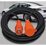 Srcelektronik Hes Kablo Araç Şarjı Uyumlu (1-10) Metre Arası (3x4 Ttr Tam Bakır) ( Fişler Ip 44-54 - Halojen Free Isınmaz Alev Almaz ) Uzatma Seyyar - 2 metre