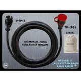 Srcelektronik Hes Kablo Araç Şarjı Uyumlu (1-10) Metre Arası (3x4 Ttr Tam Bakır)( Ip 44-54 Tp Fişli) Uzatma Seyyar - 10 METRE