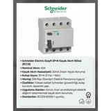 Srcelektronik Schneider 3p+Ne 40A Kaçak Akım Rolesi (Araç Şarjı Kombinasyon Panosu Için Uygun
