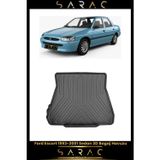 Srcmats Ford Escort 1995 Model Araca Özel 3D Bagaj Havuzu