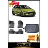 Srcmats Hyundai I20 Benzinli Jump/style/elite 2020 Sonrası 3D Havuzlu Paspas & Bagaj Havuzu Seti+ - Siyah