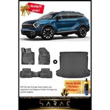 Srcmats Kia Sportage 2022 Sonrası 3D Havuzlu Paspas | Prestige Smart & Bagaj Havuzu Seti+ - Siyah