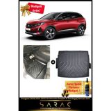Srcmats Peugeot 3008 2016-2023 Araca Özel 3D Havuzlu Paspas & Üst Bagaj Havuzu Seti - Siyah