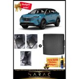 Srcmats Peugeot 3008 Hybrid 2024 Sonrası Araca Özel 3D Havuzlu Paspas & Alt Bagaj Havuzu Seti+ - Siyah