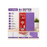 Srctech 7+2 Ayraçlı A4 Defter 9 Konulu 225 Yaprak 7 Kareli 2 Çizgili Spralli Plastik Kapak Seperatörlü