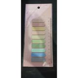 Srctech Şeffaf Renkli Postit Kitap Ayracı Ayraç Postit Sticker Not Kağıdı 10 Renk Her Renk 20 Adet