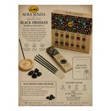 Sree Vani Aura Senzia Black Obsidian Myrrh & Patchouli Ve Black Obsisian Doğal Tası